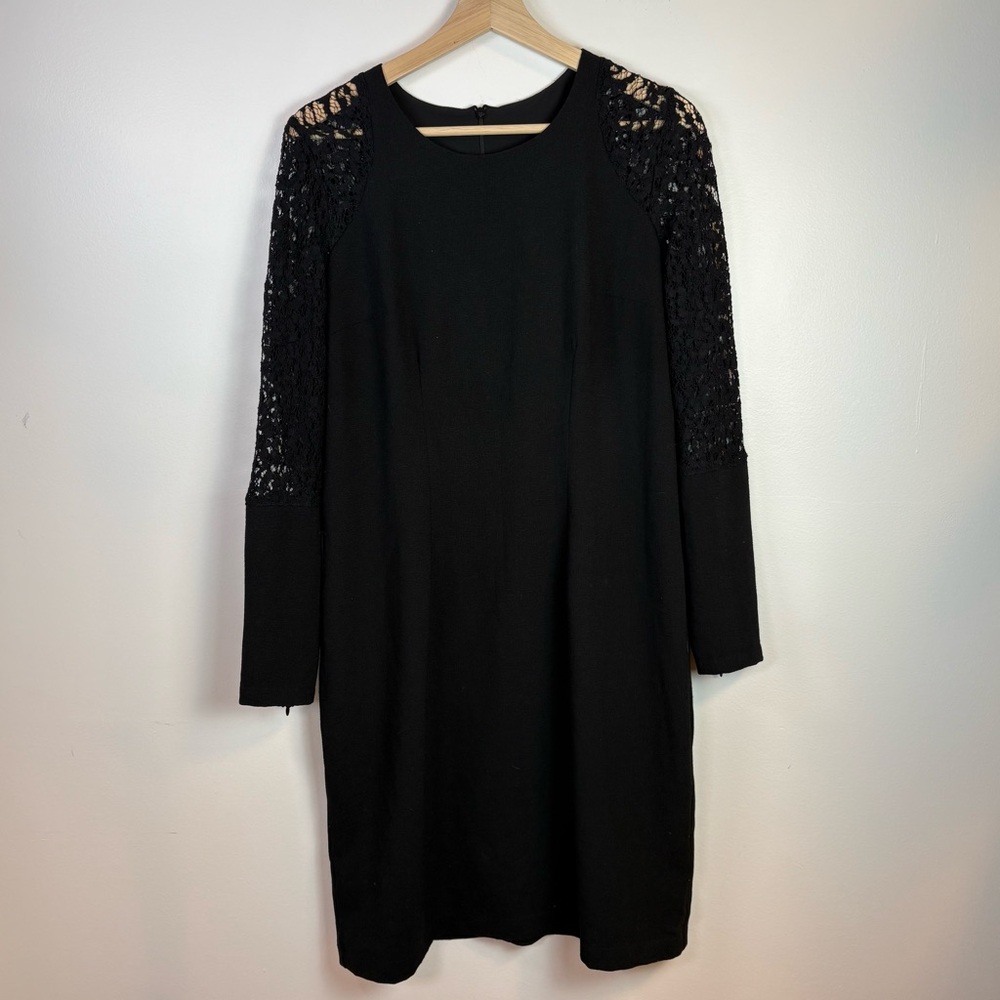 Annie 50 Women’s Black Long Sleeve Dress, Size Large, Vintage Inspired, Classic